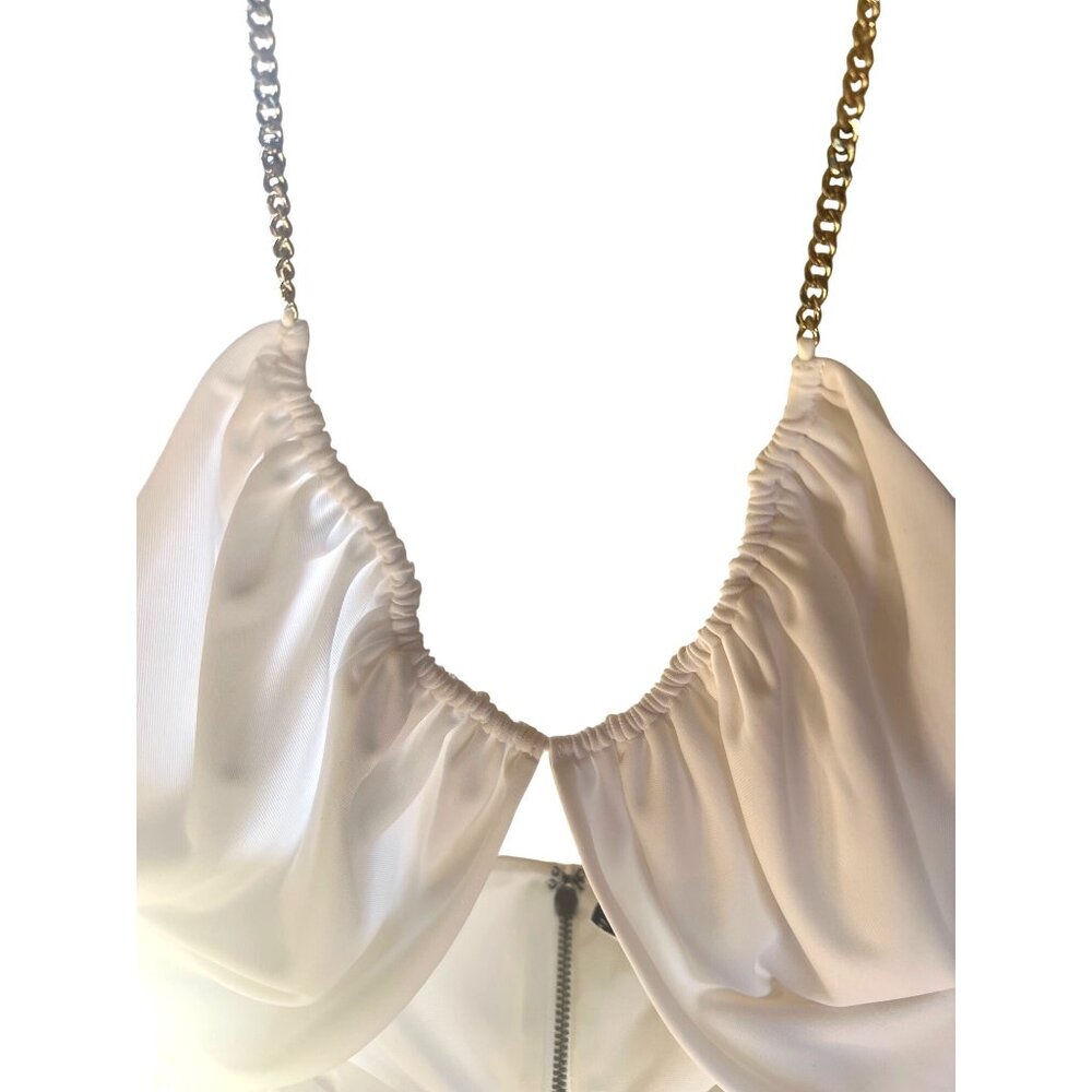 Alice + Olivia Valli Off-White Cut-Out Maxi Dress Size 6, Elegant & Rare - Picture 15 of 16